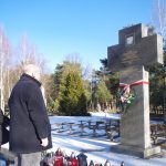 zapalenie zniczy na cmentarzu w Ostrówkach/Ukraina 29.01.2022