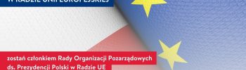 Nabór do Rady Organizacji Pozarządowych ds Prezydencji Polski w Radzie UE