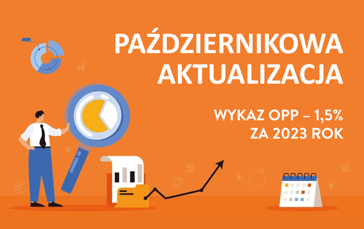 Październikowa aktualizacja wykazu OPP – 1,5% za 2023 rok