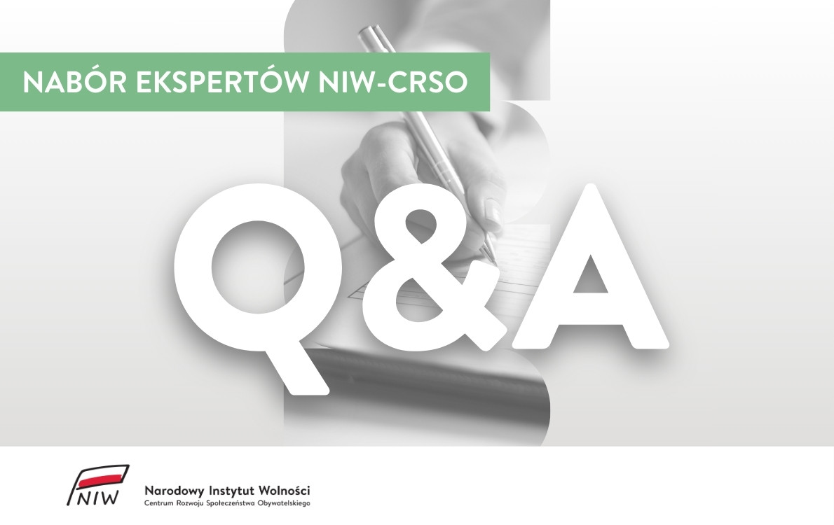 Q&A nabór ekspertów NIW CRSO
