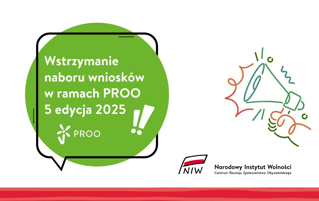 Wstrzymanie naboru wniosków PROO 5 edycja 2025
