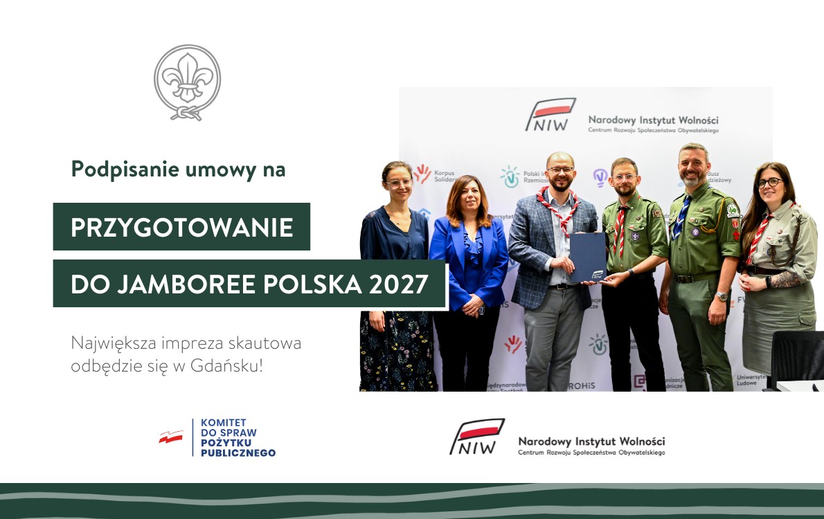 Podpisanie umowy na Przygotowanie do Jamboree Polska 2027