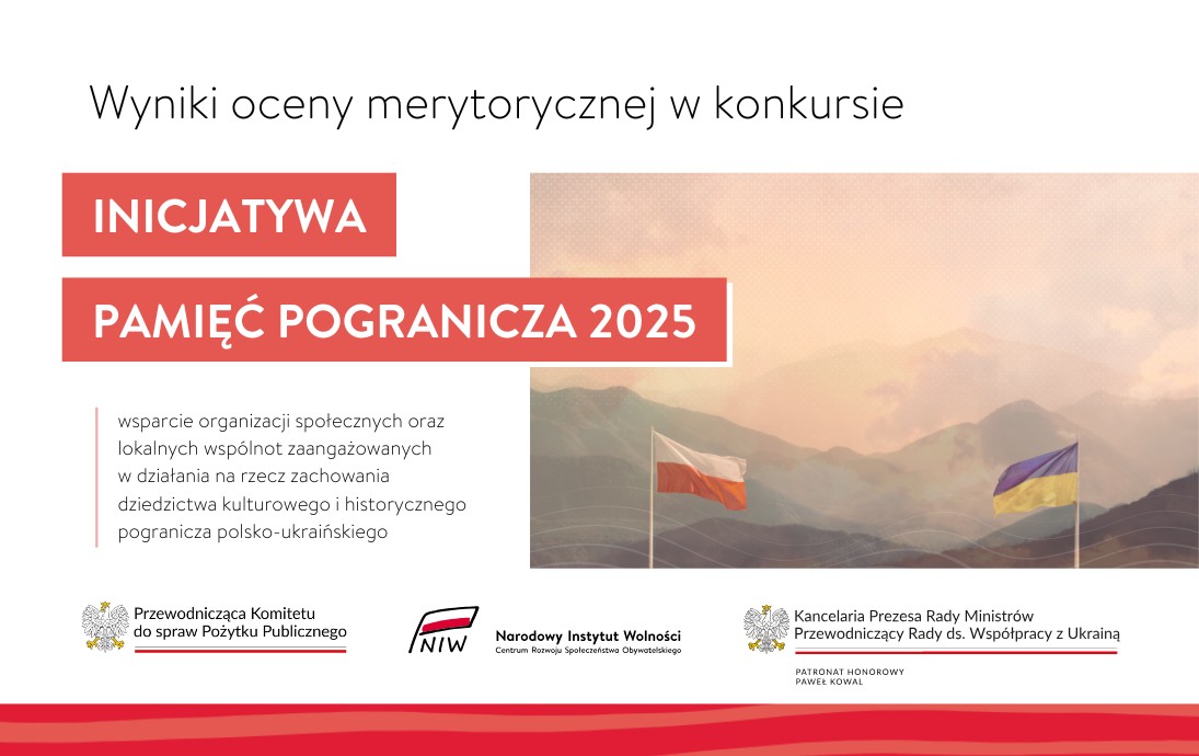 Wyniki konkursu Inicjatwa Pamięc Pogranicza 2025