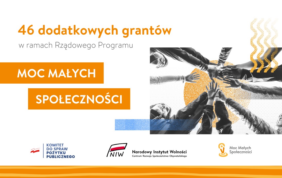 46 dodatkowych grantów w ramach Programu Moc Małych Społezczności