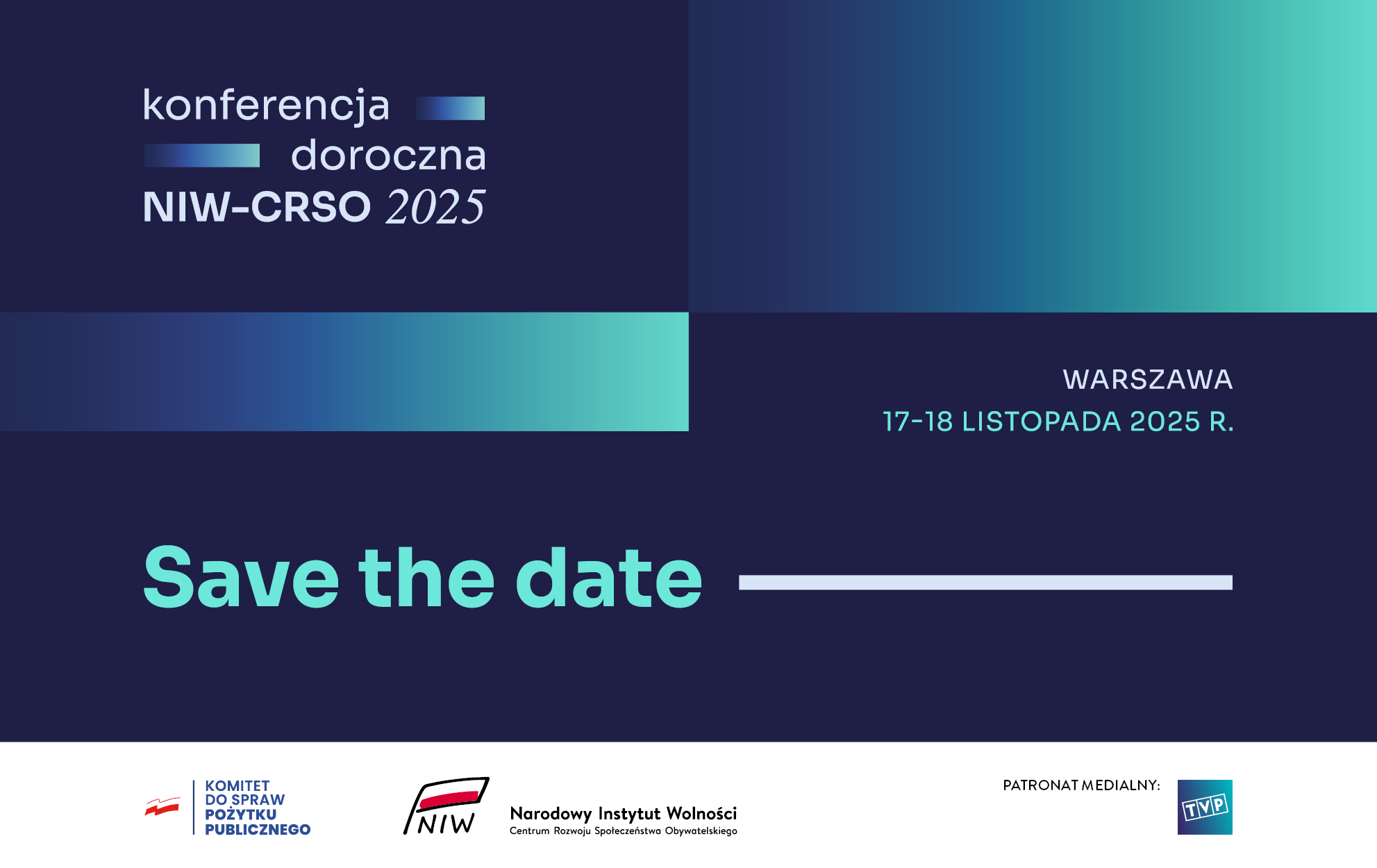 Konferencja doroczna NIW CRSO 2025 Save the date