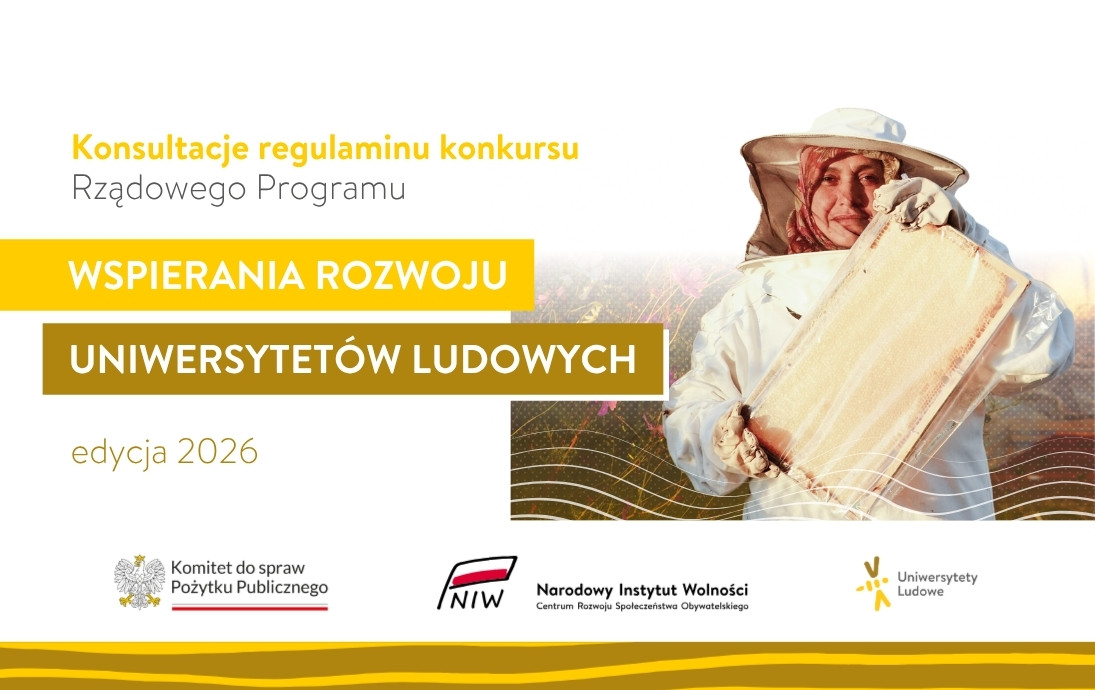 Rządowy Program Wspierania Rozwoju Uniwersytetów Ludowych – zapraszamy na konsultacje regulaminu konkursu (edycja 2026)