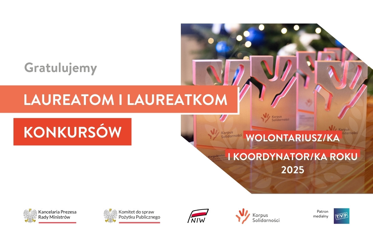 Konkurs na wolontariusza i koordynatora roku 2025 www niw