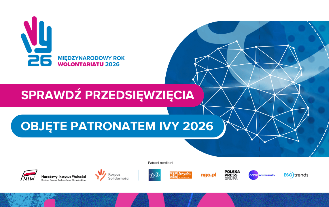 Pierwsze patronaty Międzynarodowego Roku Wolontariatu przyznane. Czekamy na kolejne zgłoszenia