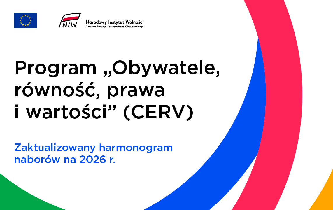 Zaktualizowany harmonogram naborów CERV na 2026 r.