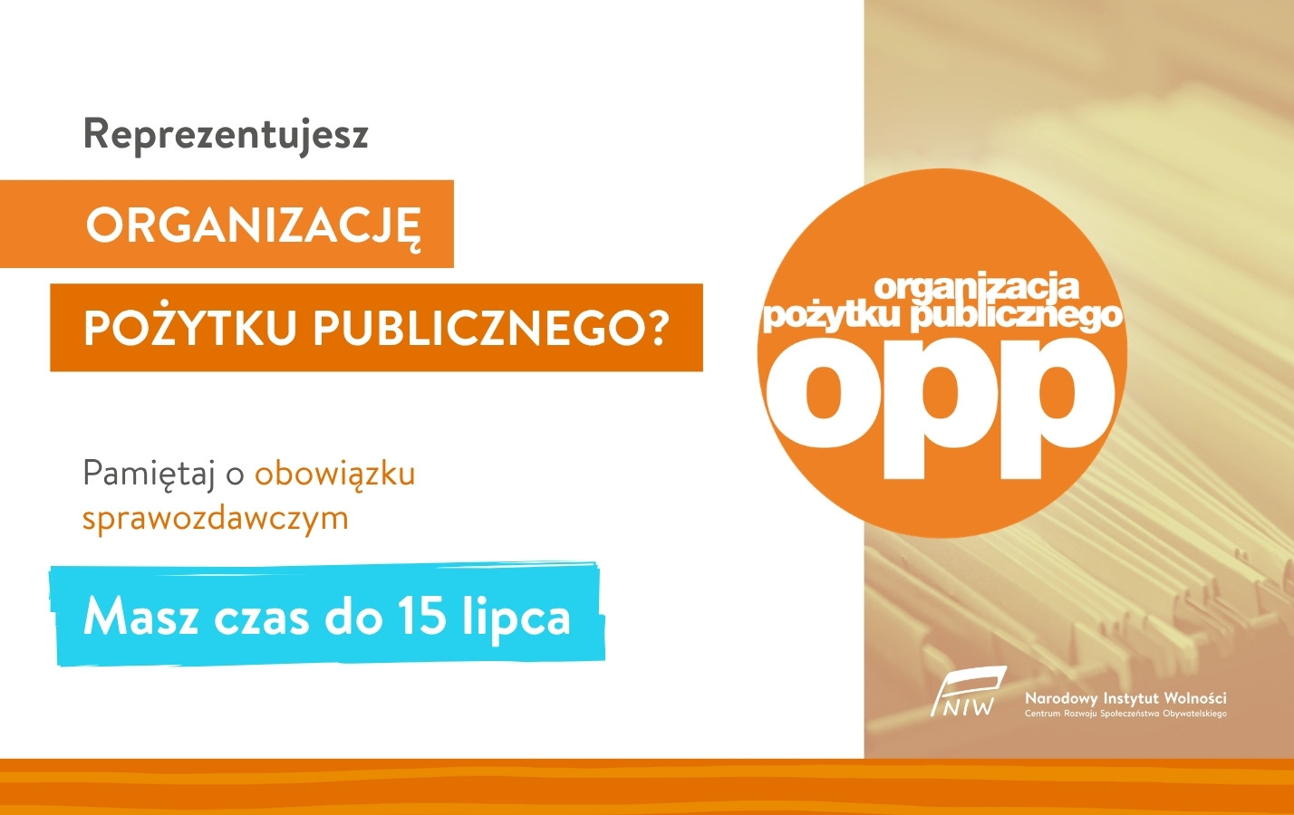 Najwyższy czas na sprawozdania